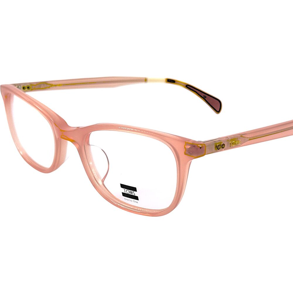 TOMS Anna 48 Womens Plastic Eyeglass Frame 1983 Milky Pink 48-19 - Picture 2 of 5